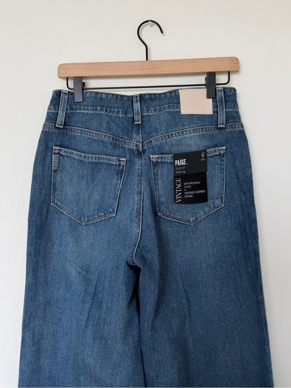 PAIGE Zoey 31 Tie High-Rise Wide-Leg Jeans size 26 - Picture 10 of 11